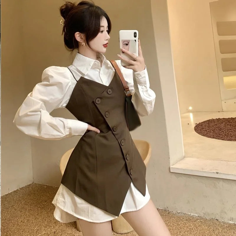 ÉLANA WAISTED LONG VEST