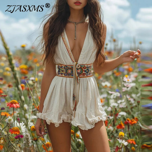 VALÉRIA RUFFLE MINI DRESS