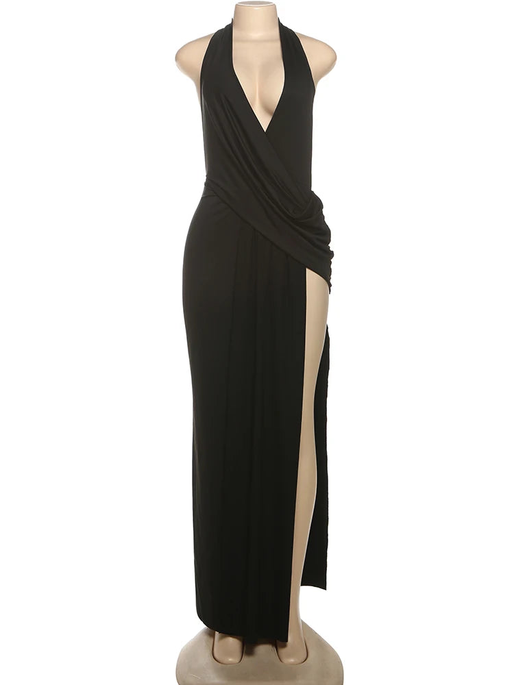 SERAPHINA HALTER MAXI DRESS