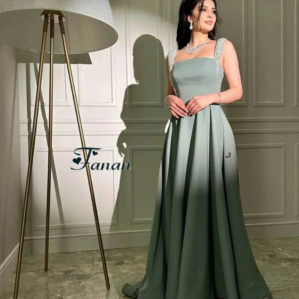 ÉTOILE DRAPED EVENING GOWN