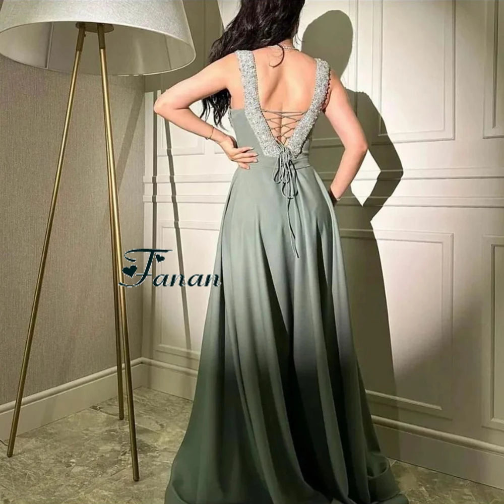 ÉTOILE DRAPED EVENING GOWN